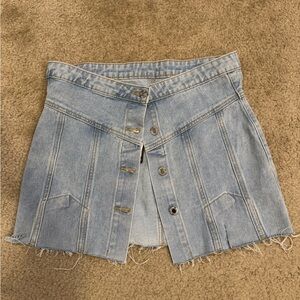 PrettyLittleThing Light Blue Denim Skirt